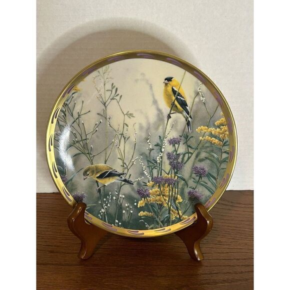 Set of 7 Lenox by Catherine McClung Nature's Collage Bird Plates 8” - Picture 6 of 15